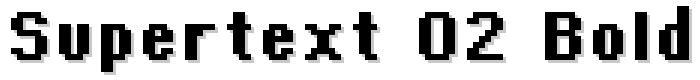 Supertext 02 Bold font